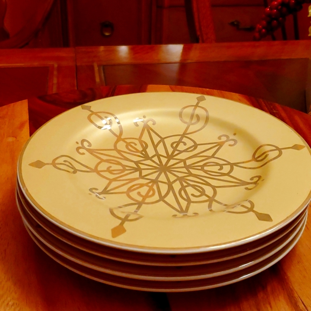 4 Salad Plates by Roscher & Co